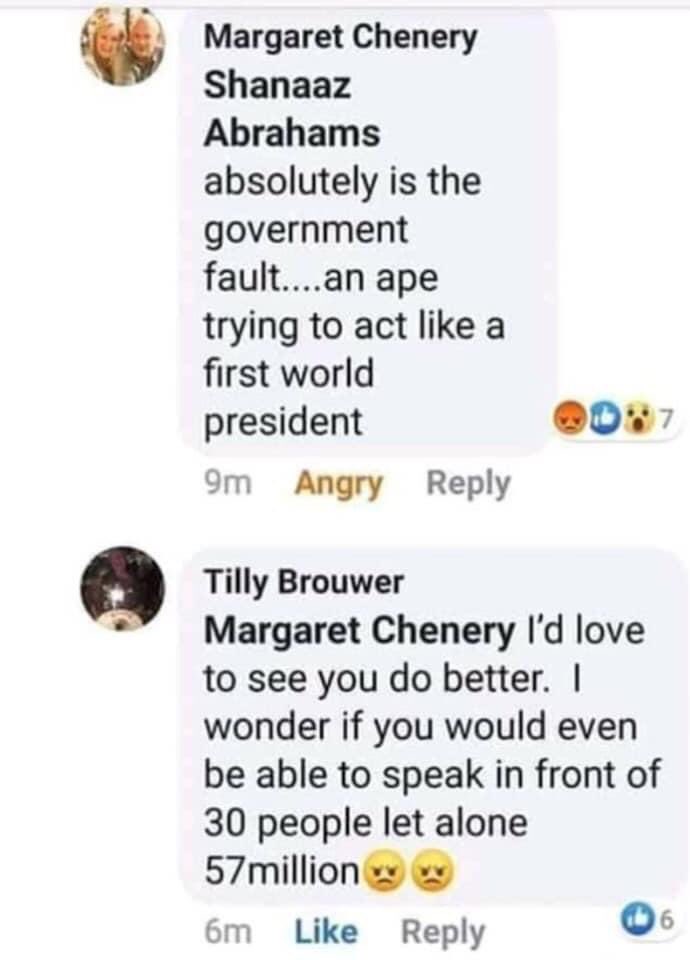 Screenshot from Margaret Chenery: The Durban woman who called Ramaphosa an ape