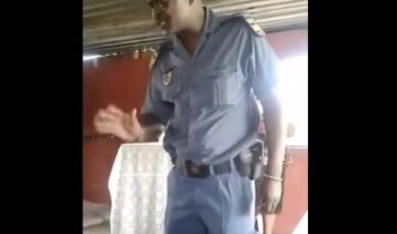 SAPS police officer prays and tells God exactly what a pastor did wrong before arresting him