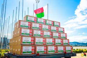Equatorial Guinea's Deputy Minister of Health, Mitoha Ondo'o arrived in Madagascar to take packages of Madagascar's Coronavirus medicine, Covid Organics back to Equatorial Guinea
