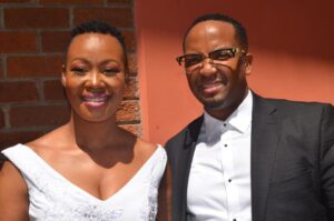 stella Ndabeni-Abrahams and Husband