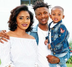 emtee and wife Nicole Kendall Chinsamy and son