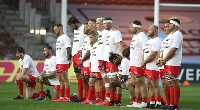 SA rugby players refuse to bend knee BLM Faf de Klerk, Lood de Jager, twins Jean-Luc and Daniel du Preez, their older brother Robert, Akker van der Merwe, Coenie Oosthuizen and club captain Jono Ross took the decision to remain standing