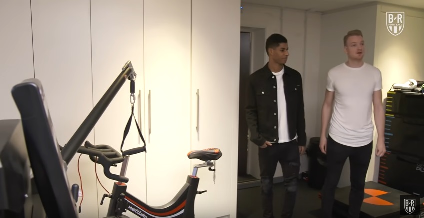 Marcus Rashford home gym