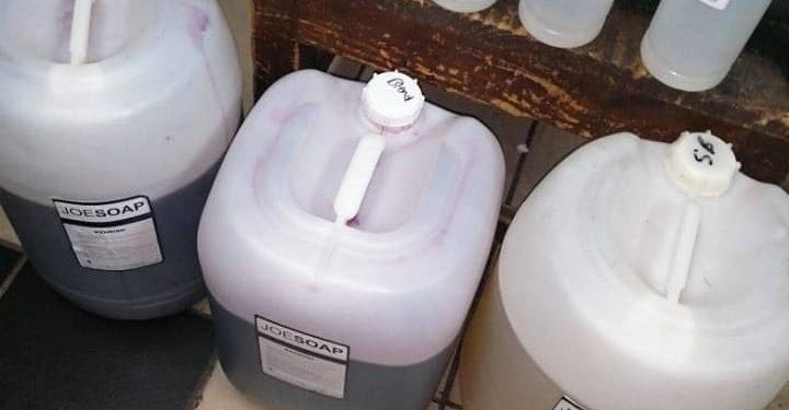 arrested in south africa with vodka sanitiser