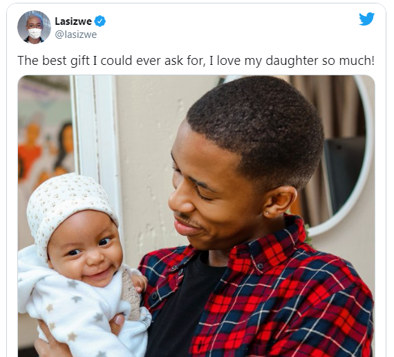 lasizwe and his daughter