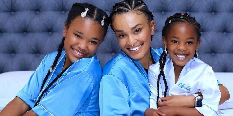 Pearl Thusi and her daughters - Source: Instagram