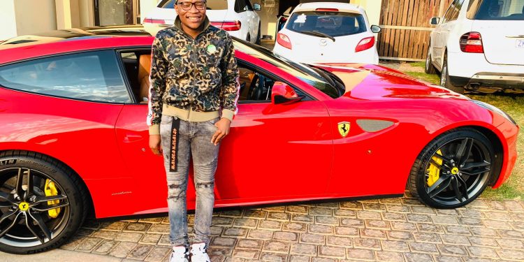 master kg buys new Ferrari car