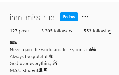 rue msu profile instagram