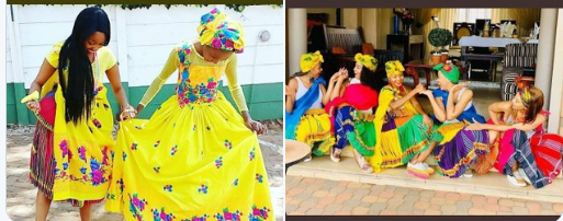 tsonga people with their dresses