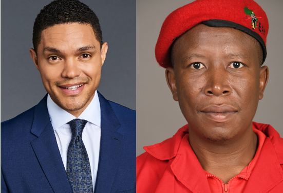 List of the most admired men by South Africans featuring Malema Trevor Noah