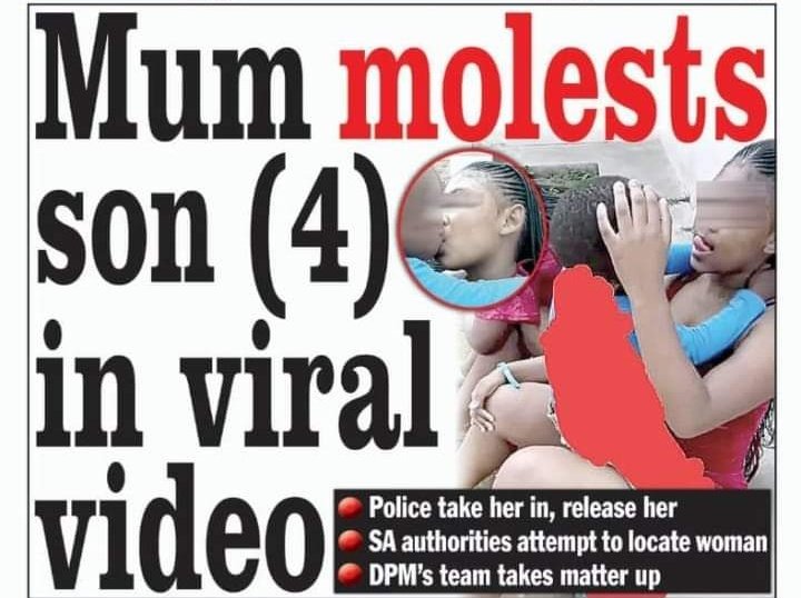 Mum kissing and molesting son video