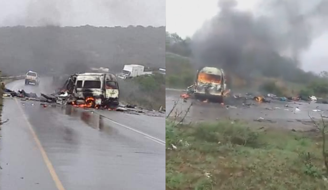 Video 13 people perish in KZN taxi accident