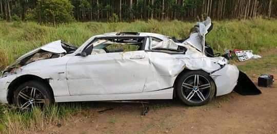 Anele Ngcongca accident car wreckage