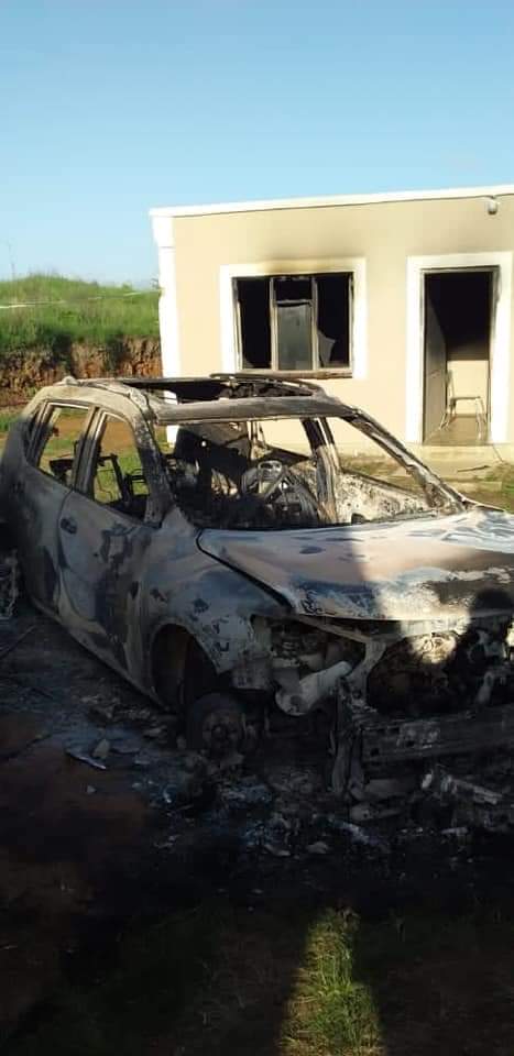 Man finds house and car burnt rural areas south Africa