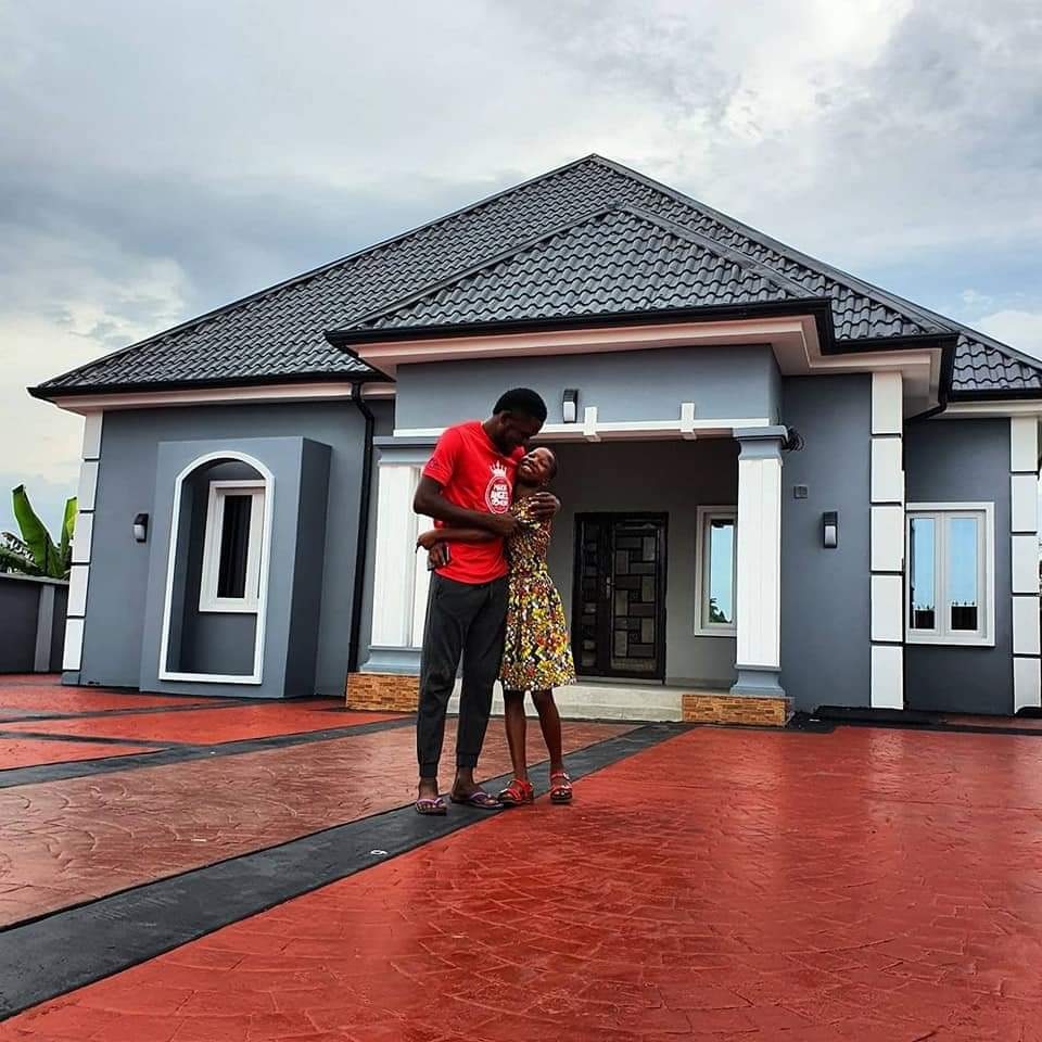 Nigerian Comedian Emmanuella surprises her mother with a beautiful house