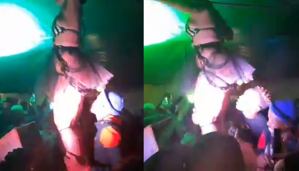Video Zodwa Wabantu's ass licked by fans on stage