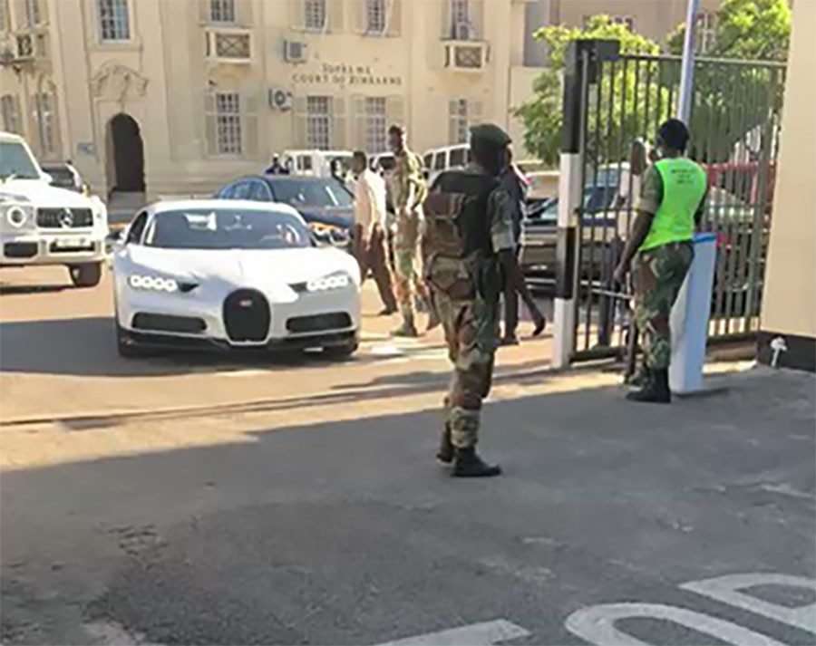 Buyanga visits President Mnangagwa at his Munhumutapa offices in a Bugatti