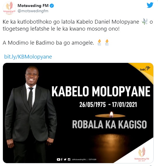 Sad Day For Entertainment As Dj KB Molopyane And "DJ 1D" Nzimande Dies