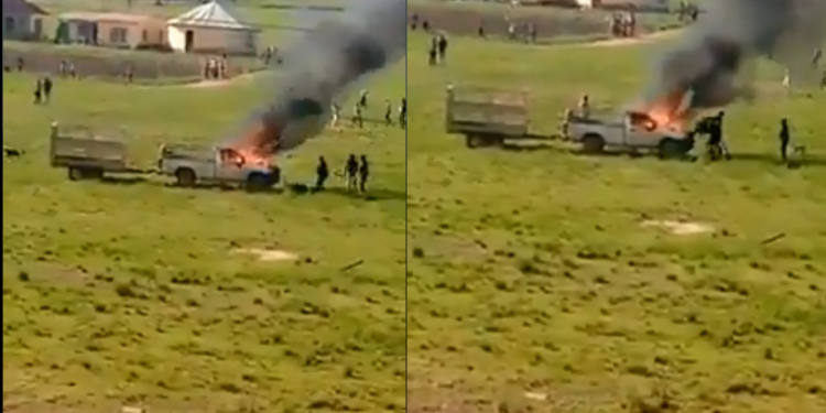 livestock thieves burned alive