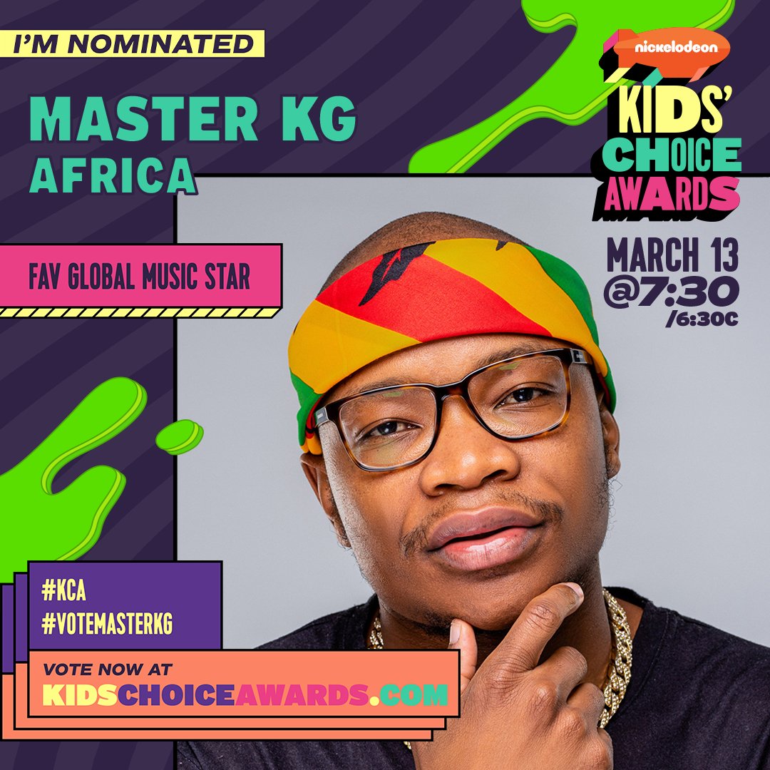 Master KG nominated for Nickelodeon Kids Choice Award