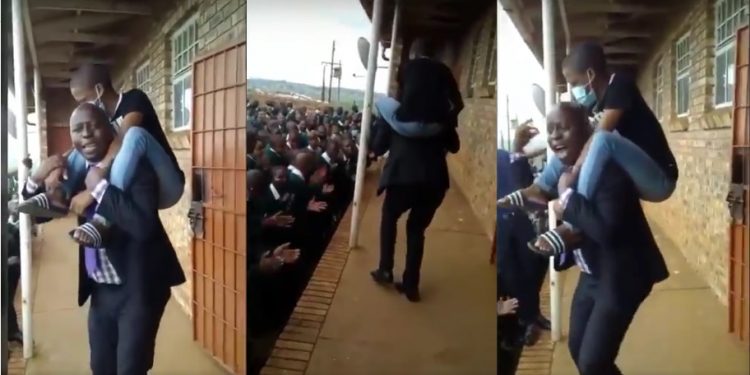 Video: Eastern Cape Principal Mr Butshingi gets flowers for excellent results