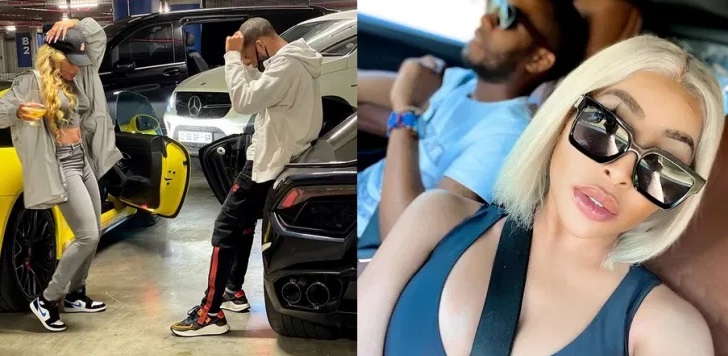 Pictures: Khanyi Mbau shows off new million-dollar Lamborghini