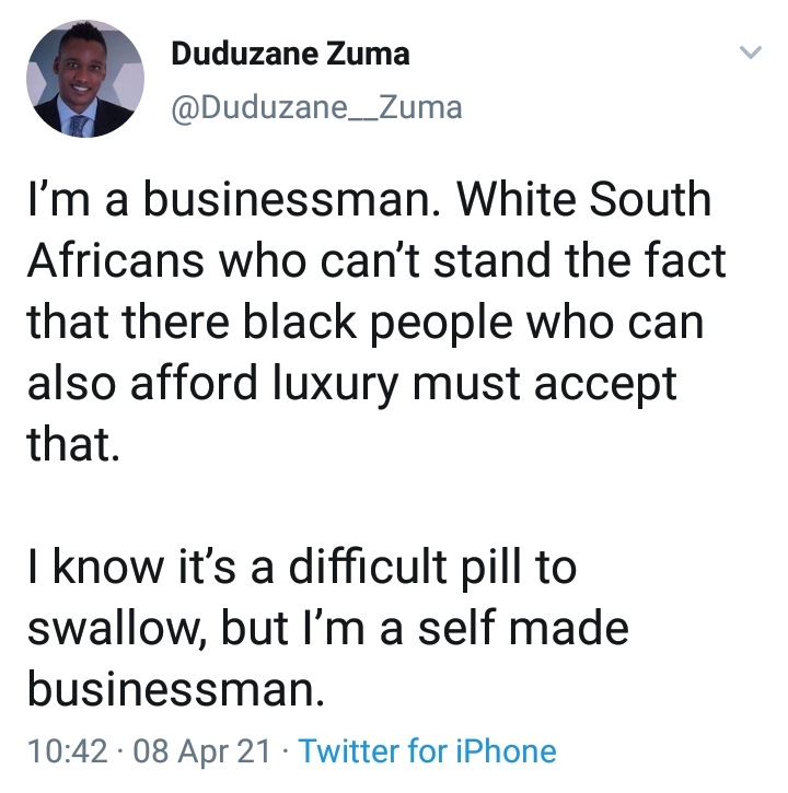 Duduzane Zuma living large in Dubai