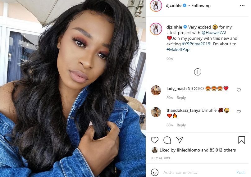 Watch; Dj Zinhle 2019 photo hijacks Anele Tembe's funeral tribute video