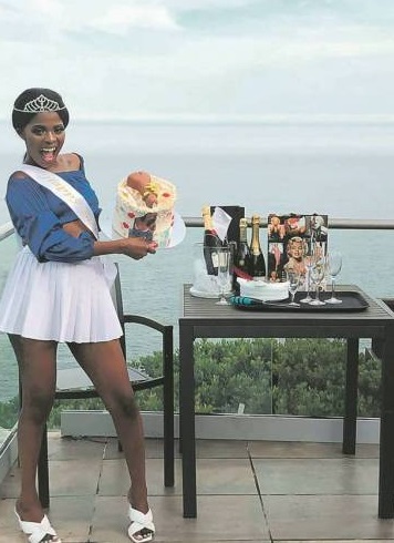 Pictures: Actress Noluvuyo Sodela, manhood birthday cake got Mzansi talking