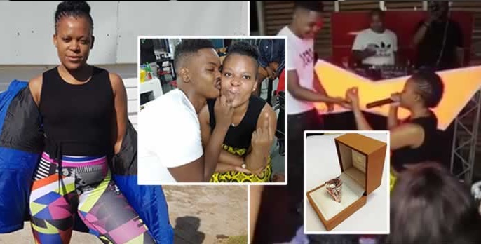 Zodwa Wabantu showers Sicelo Buthelezi (Teddy) with love and affection