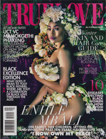 Black Coffee’s ex-wife Enhle Mbali poses naked for a magazine cover