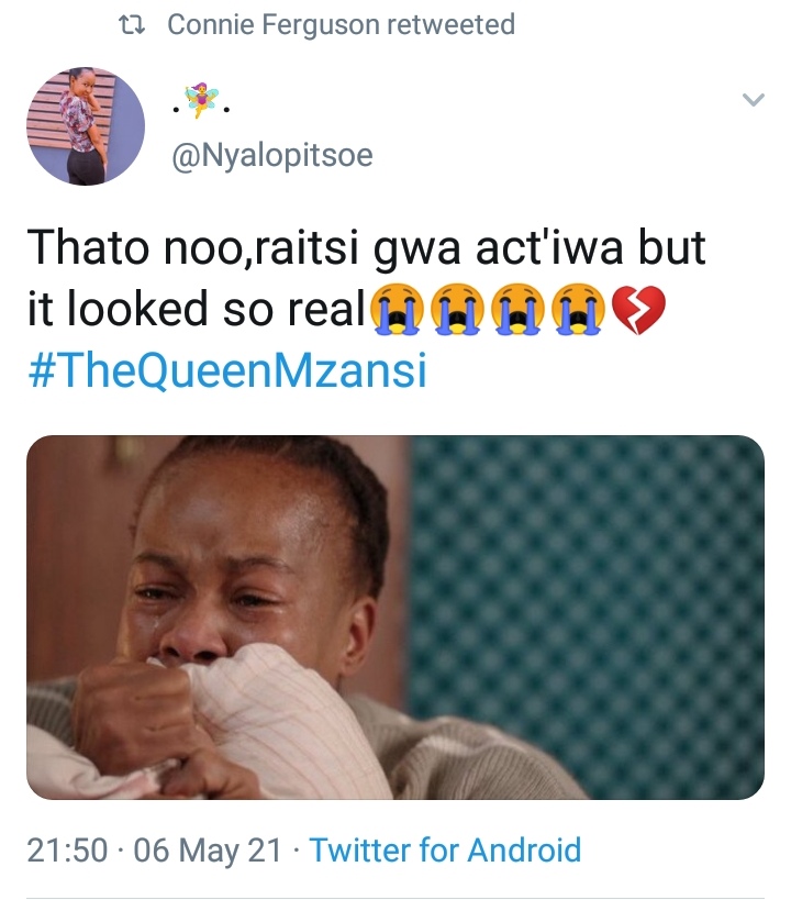 Mzansi hails Thato’s acting performance on The Queen despite his unfortunate demise