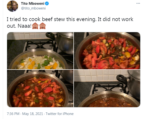Pictures Mzansi reacts to Finance Minister Tito Mboweni’s beef stew