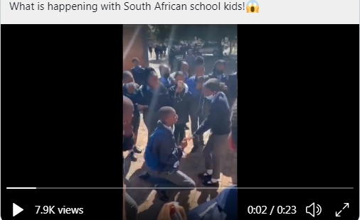 Video Mzansi reacts as high school pupil proposes in front of other pupils