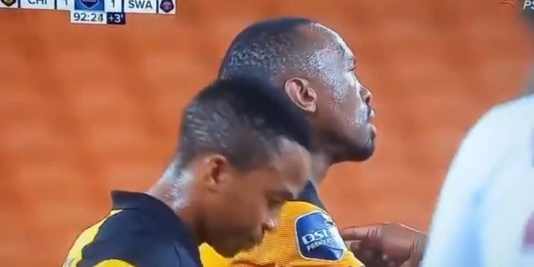 Video: Kaizer Chiefs captain Bernard Parker swears at Samir Nurkovic