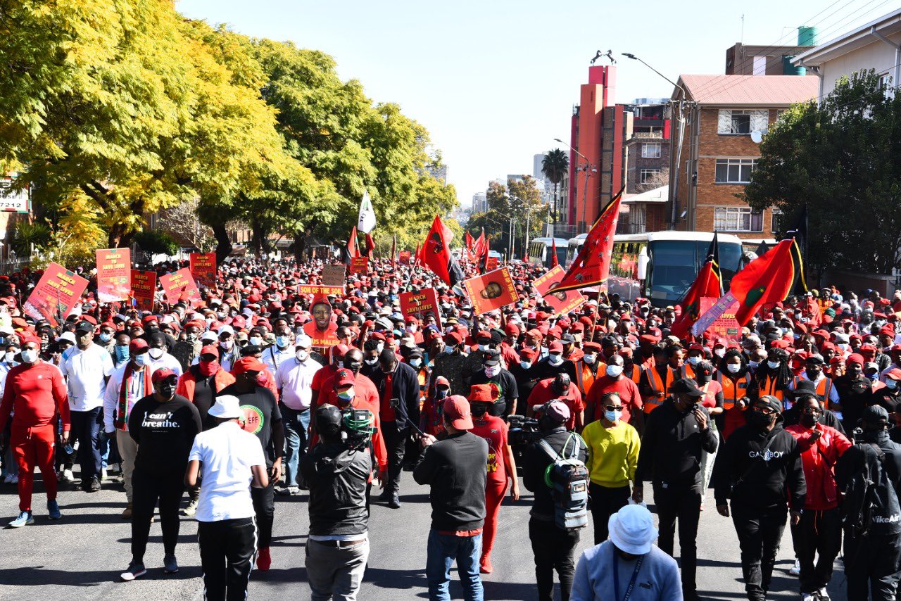 Pictures: EFF marches against Ramaphosa