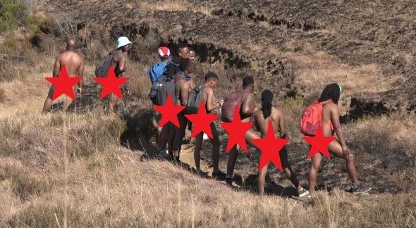 Pictures: N_aked KZN Maponapona hikers got Mzansi talking