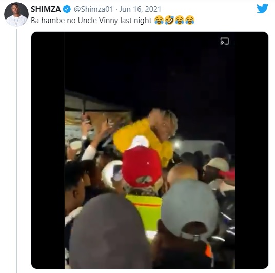 Video: Failed crowd surfing as Uncle Vinny gets kidnapped during performance