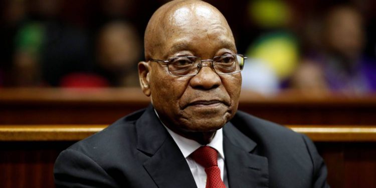 Watch: Edward Zuma and Jacob Zuma’s supporters blocking the police