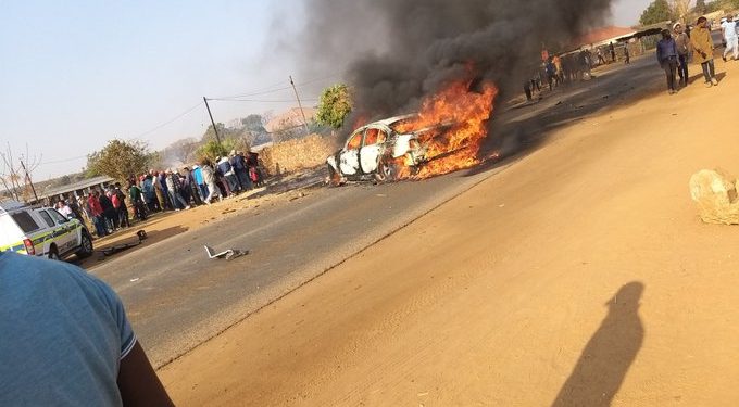 Video: Another Cash in Transit van bombed in Kgabalatsane Brits