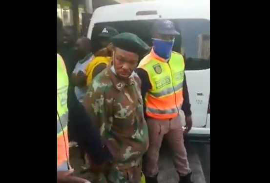 Watch: Drunk soldier on duty gets arrested in public