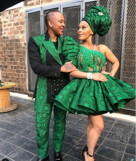 Hot Pics: Generations actress Tshidi and husband Lebo Keswa in matching outfits 