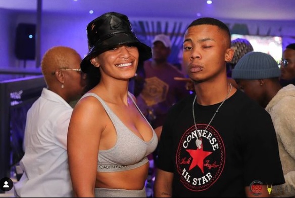 Zodwa Wabantu's Ben 10 Olefile Mpudi with Pearl Thusi - Source: Instagram@ricardo_cpt