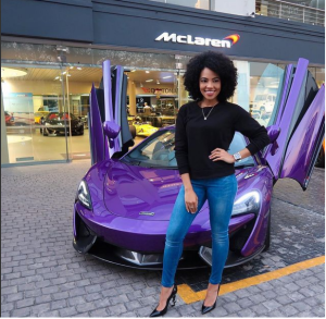 Amanda du-Pont and her McLaren 570s