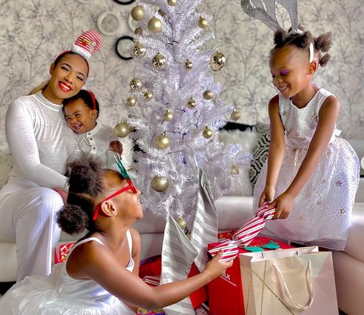 Kay Sibiya's family during Christmas