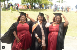 Tshidi and Tshidiso Makitle on their graduation