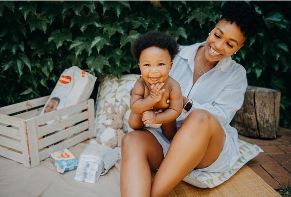Zola Nombona and baby Cebelihle