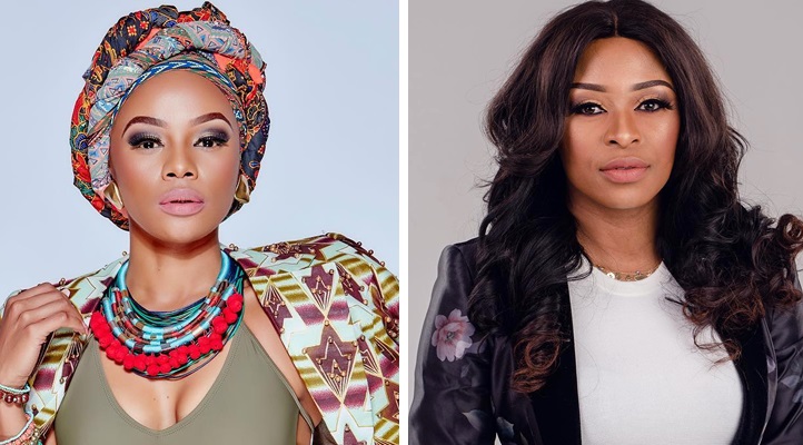 Media personality Zinhle and Bonang