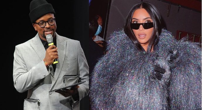 Maps Maponyane and Kim Kardashian