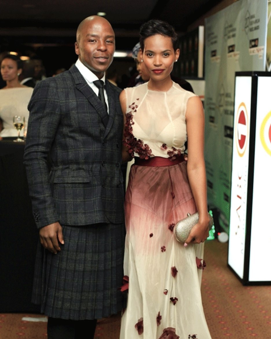 Kabelo and wife Gail Nkoane Mabalane